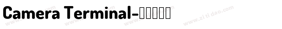 Camera Terminal字体转换